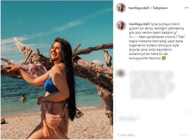 Hanife Gürdal, 'bu son' deyip fotoğraf paylaştı