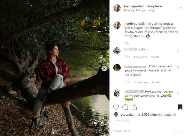 Hanife Gürdal, 'bu son' deyip fotoğraf paylaştı