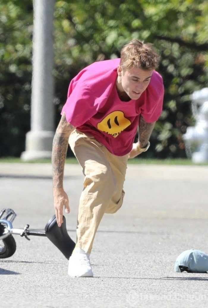 Justin Bieber dengesini kaybedip yere düştü
