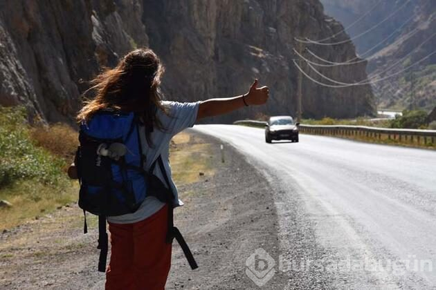 Otostopla çıktığı Türkiye turunu tamamladı