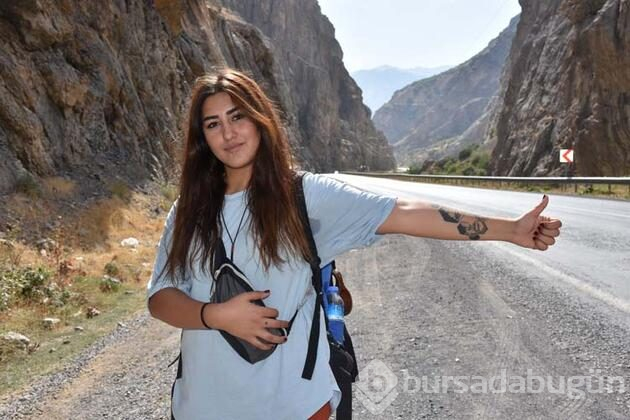 Otostopla çıktığı Türkiye turunu tamamladı