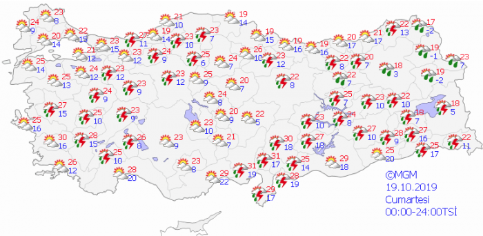 Meteoroloji'den Ege ve Akdeniz için sağanak uyarısı