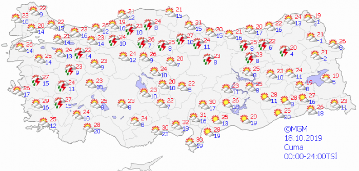 Meteoroloji'den Ege ve Akdeniz için sağanak uyarısı