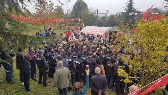 'Teleferik' eylemcileri arasında arbede