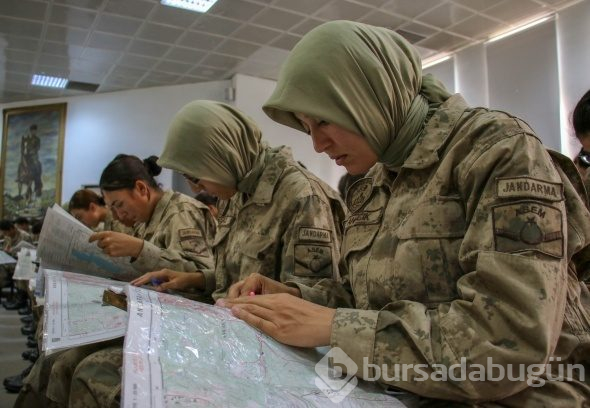 Jandarma Kadın Astsubaylar 'Barış Pınarı'nda görev almak için hazırlar!