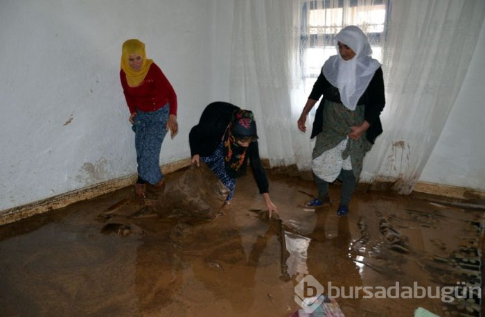 Sel 3 kişiyi yaralandı