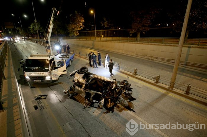 Başkent'te korkunç kaza!