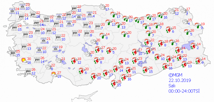 Meteoroloji bölge bölge uyardı!