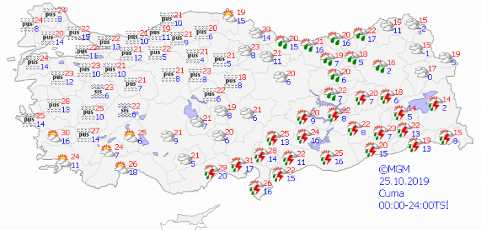 Meteoroloji bölge bölge uyardı!