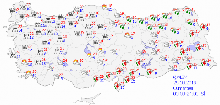 Meteoroloji bölge bölge uyardı!