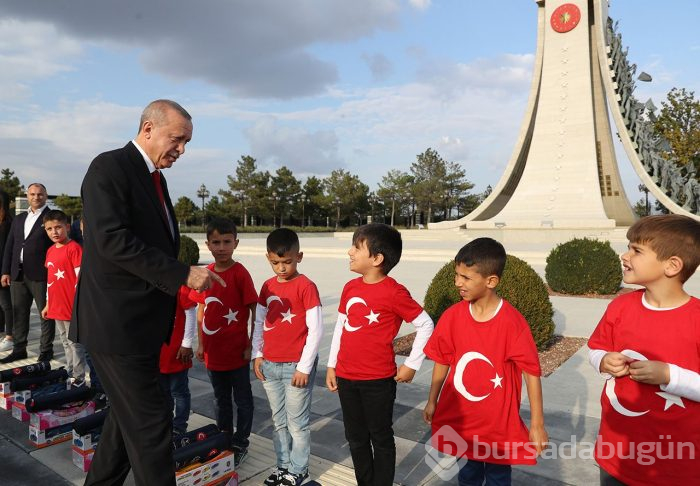 Cumhurbaşkanı Recep Tayyip Erdoğan öğrencileri ağırladı!
