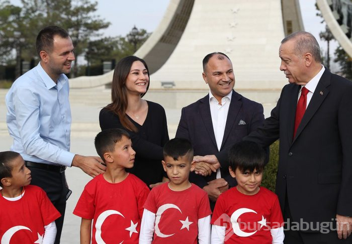 Cumhurbaşkanı Recep Tayyip Erdoğan öğrencileri ağırladı!