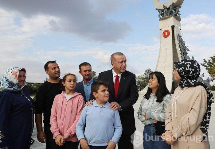 Cumhurbaşkanı Recep Tayyip Erdoğan öğrencileri ağırladı!