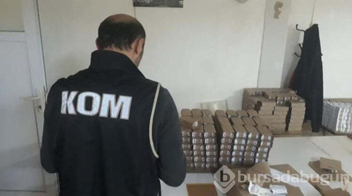 83 Milyon adet sahte sigara kağıdı ele geçirdi