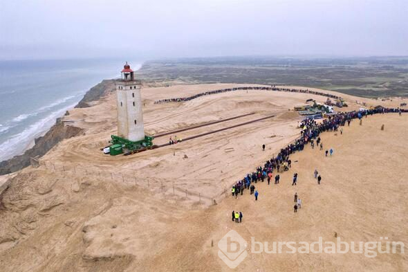 Danimarka'da 120 yıllık deniz feneri karadan yürütülüyor