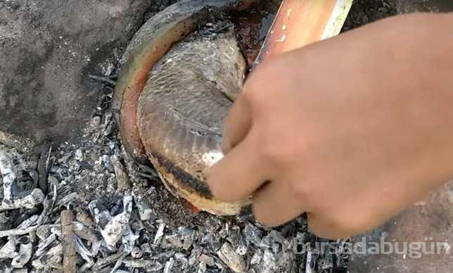 Karpuzun içinde pişirdi