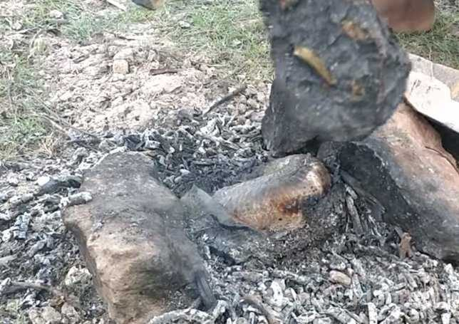 Karpuzun içinde pişirdi