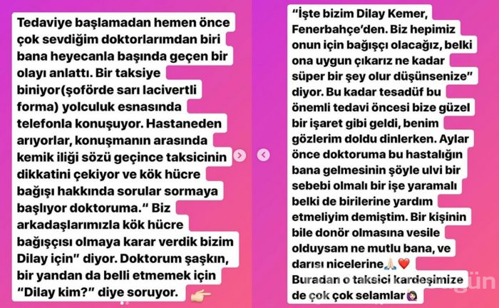 FB TV sunucusu Dilay Kemer'den haber geldi