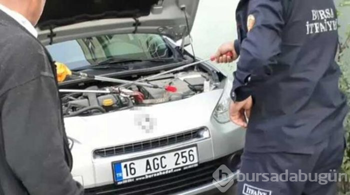Bursa'da yeni aldığı otomobilin motorundan yılan çıktı