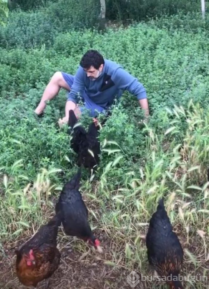 Önce çalıştı, sonra çay keyfi yaptı! 