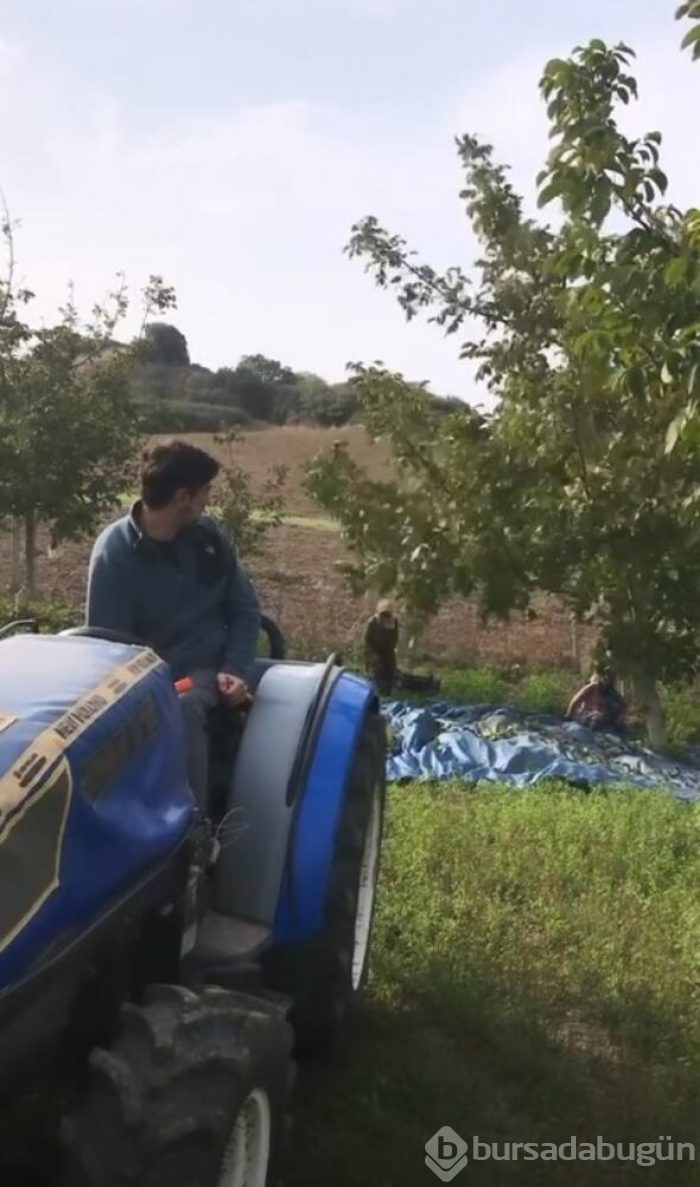 Önce çalıştı, sonra çay keyfi yaptı! 