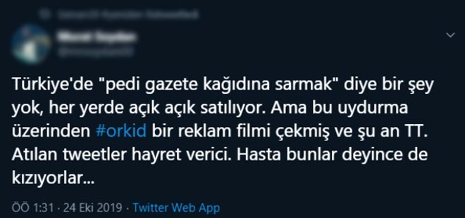 Kadın pedi markasından Türkiye'ye gönderme! 
