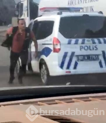 Araç hırsızını yakalamak için nefes kesen kovalamaca!