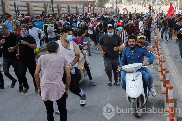 Protestocular beton blokları devirdi! Irak karıştı!