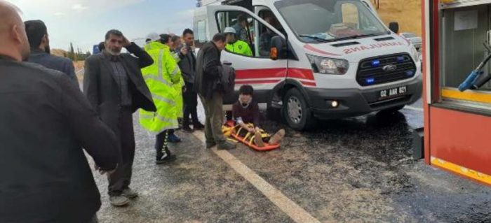Adıyaman'da yolcu minibüsü devrildi!