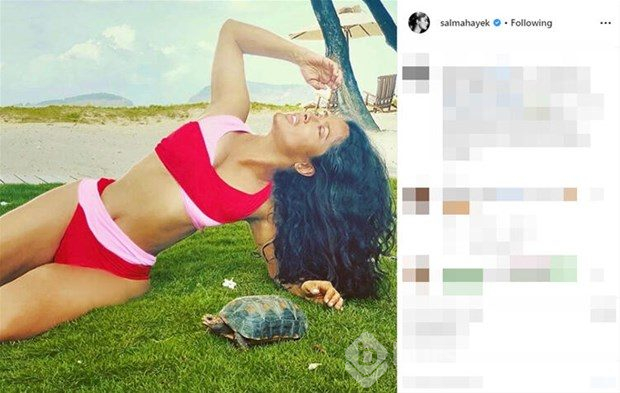 Salma Hayek "Pardon, yanlış fotoğraf paylaştım!"