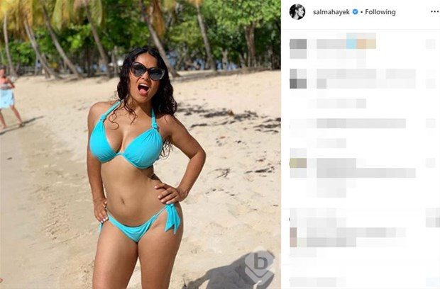 Salma Hayek "Pardon, yanlış fotoğraf paylaştım!"