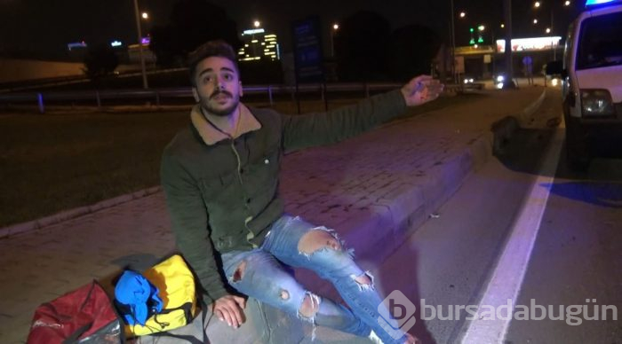 Bursa'da kaza yapan sürücü 'babamı çağırmayın' dedi!