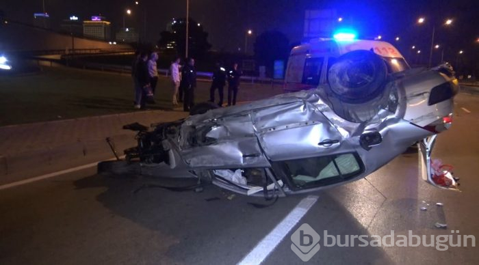 Bursa'da kaza yapan sürücü 'babamı çağırmayın' dedi!