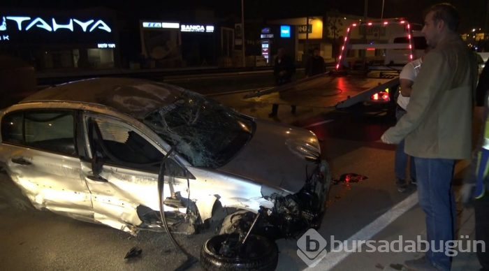 Bursa'da kaza yapan sürücü 'babamı çağırmayın' dedi!