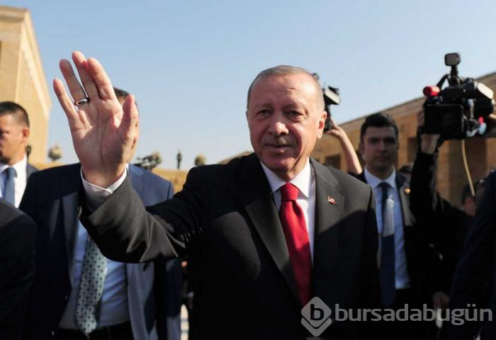 Cumhurbaşkanı Erdoğan, Cumhuriyet Bayramı'nda Anıtkabir'i ziyaret etti
