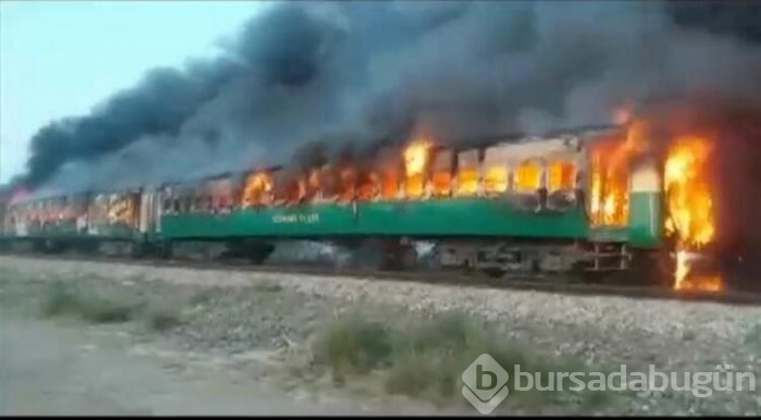 Tren yangınında çok fazla ölü var!
