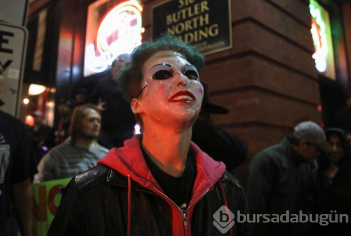 Eylem için  'Joker' sokağa çıktı!