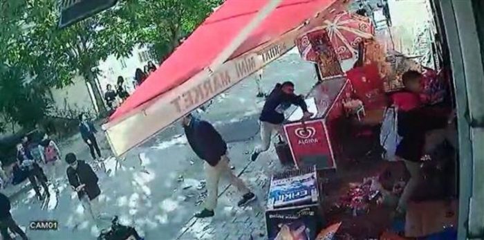 Marketi savaş alanına döndürdüler!