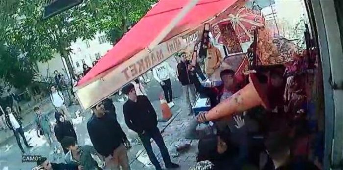 Marketi savaş alanına döndürdüler!