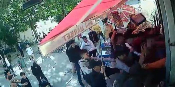 Marketi savaş alanına döndürdüler!