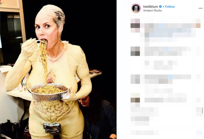 Cadılar Bayramına son noktayı Heidi Klum koydu