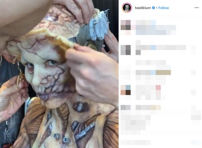 Cadılar Bayramına son noktayı Heidi Klum koydu