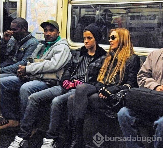 Toplu taşımaya binen ünlüler