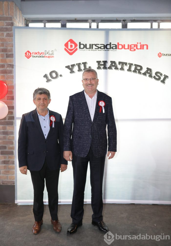 Bursada Bugün 10. yaşını görkemli lansmanla kutladı