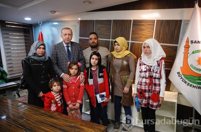 Cumhurbaşkanı Erdoğan'a Şanlıurfa'da sevgi seli!