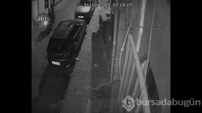 Far hırsızları kamerada!