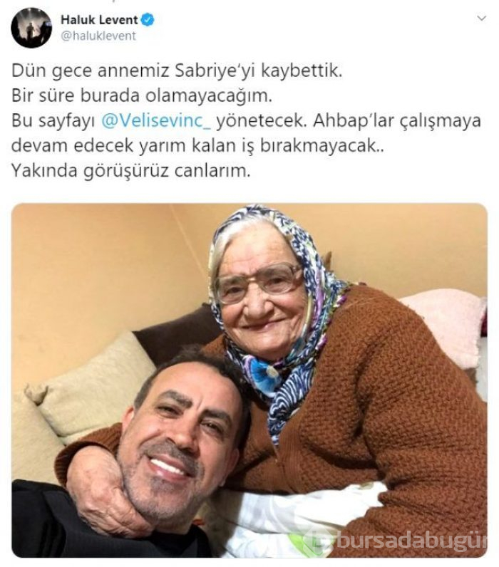 Haluk Levent acı haberi Twitter'dan duyurdu