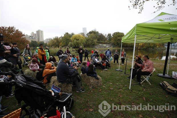 Central Park'ta bal kabaklarından ilginç şekiller