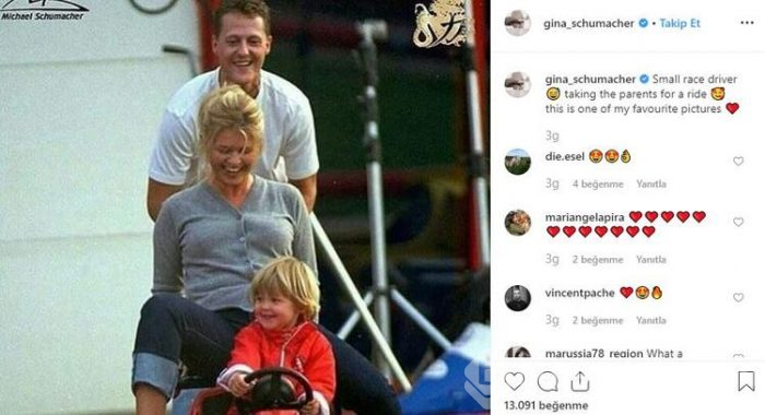 Gina Schumacher'den duygusal paylaşım