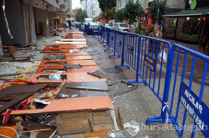 Riskli bina için 'kapılı önlem' gitti 'demir bariyer' geldi